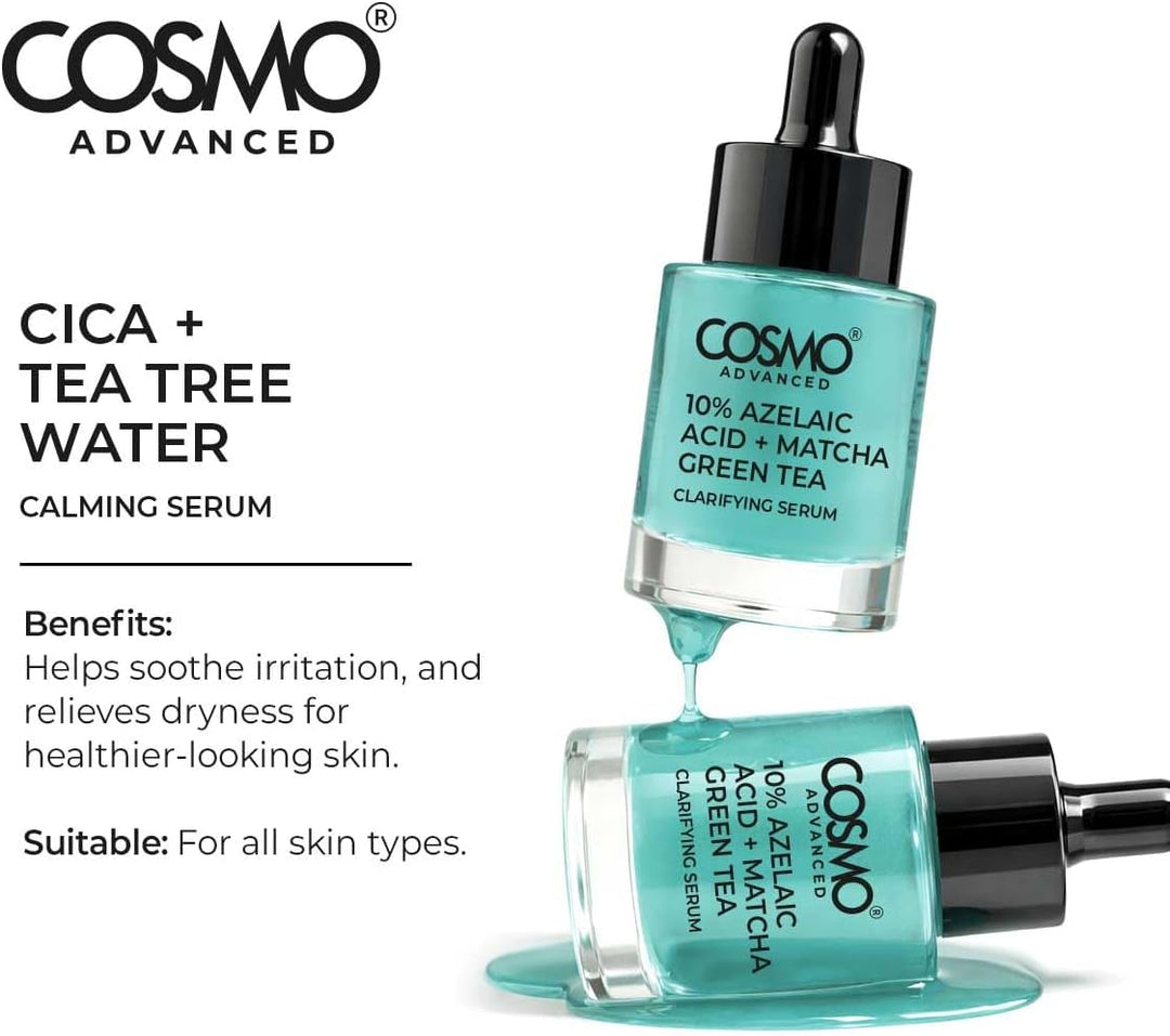 Cosmo Cica + Tea Tree Water - 40ml | كوزمو سيروم مهدئ بخلاصة ماء شجرة الشاي + سيكا - 40مل