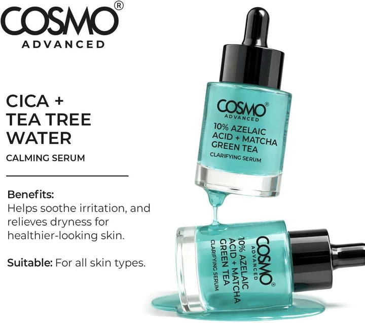 Cosmo Cica + Tea Tree Water - 40ml | كوزمو سيروم مهدئ بخلاصة ماء شجرة الشاي + سيكا - 40مل