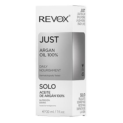REVOX Just Argan Oil 100% Daily Nourishment - 30ml | ريفوكس زيت الأرغان النقي 100% للتغذية اليومية – 30 مل