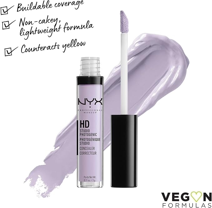 NYX HD Studio Photogenic Concealer Lavender - 3g | ان واي اكس كونسيلر لافندر - 3 غرام