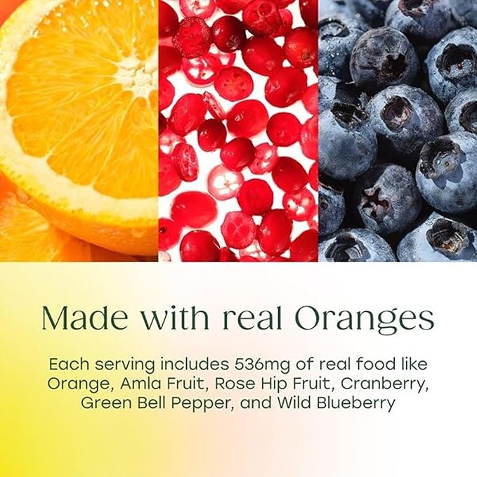 Mega Food Plus Real Food Complex C Vitamin C Daily Supplement - 30 Servings | ميغا فود فيتامين C  مكمل يومي – 30 حصة