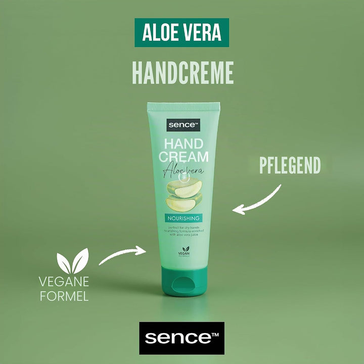 Sence Beauty Nourishing Aloe Vera Hand Cream - 75ml | سينس بيوتي كريم لليدين بالالوفيرا - 75 مل
