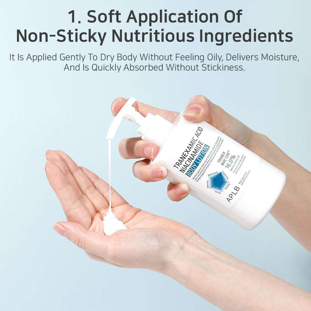 APLB Tranexamic Acid Niacinamide Body Lotion - 300ml | اي بي ال بي لوشن جسم نياسيناميد وترانيكساميك اسيد - 300مل