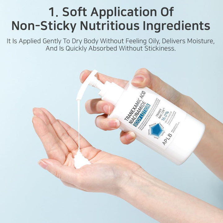 APLB Tranexamic Acid Niacinamide Body Lotion - 300ml | اي بي ال بي لوشن جسم نياسيناميد وترانيكساميك اسيد - 300مل