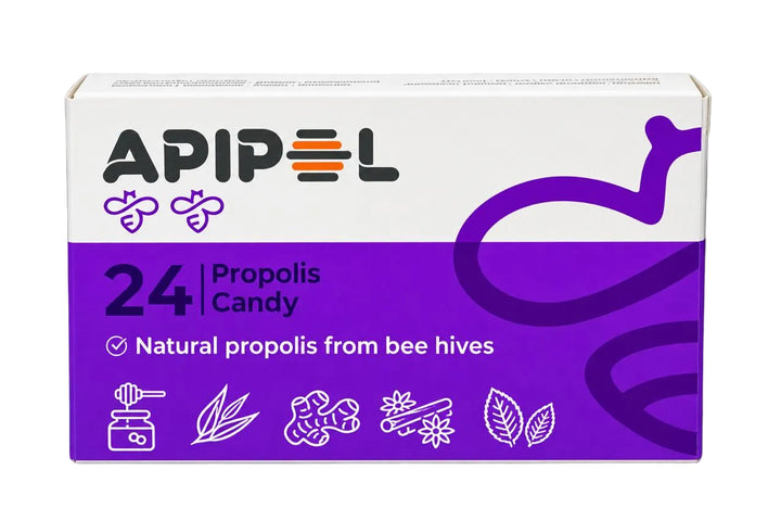 Apipol Propolis candy 20% - 24 Pcs |أبيبول أقراص بروبوليس 20٪ - 24 قطعة