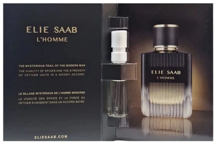 ELIE SAAB Sample  L'HOMME - 1.5ml  | الي صعب عينة عطر  لاهوم للرجال 1.5 مل