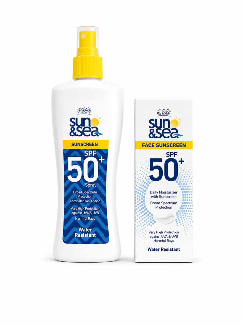 EVA Sun & Sea Protection Duo - 200ml | ايفا مجموعة حماية من الشمس - 200 مل