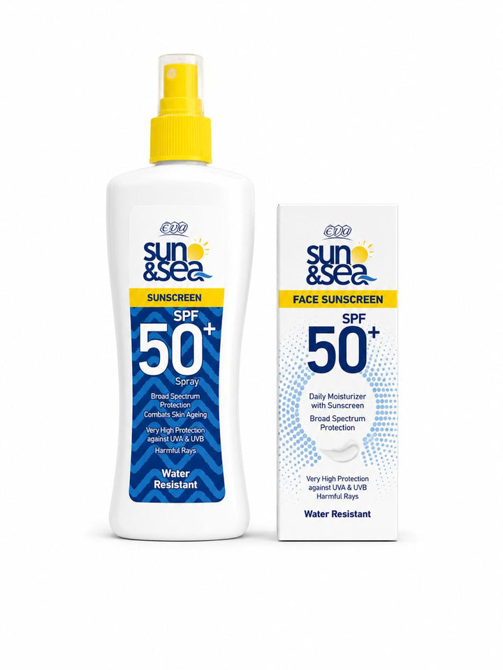 EVA Sun & Sea Protection Duo - 200ml | ايفا مجموعة حماية من الشمس - 200 مل