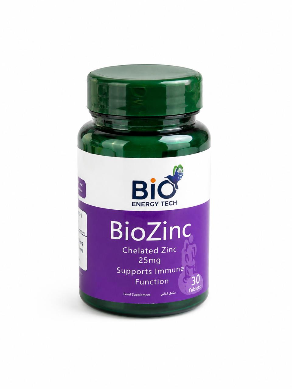 Bio Energy Bio Zinc 25Mg - 30 Capsules | بايو زنك 25 ملغ مكمل غذائي - 30 كبسولة