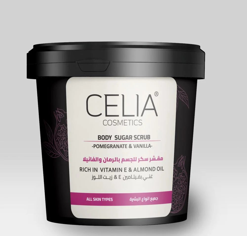 CELIA Body Sugar Scrub - 600g | سيليا مقشر زيتي للجسم - 600 غرام