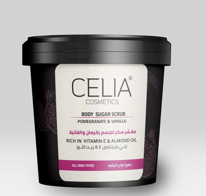 CELIA Body Sugar Scrub - 600g | سيليا مقشر زيتي للجسم - 600 غرام
