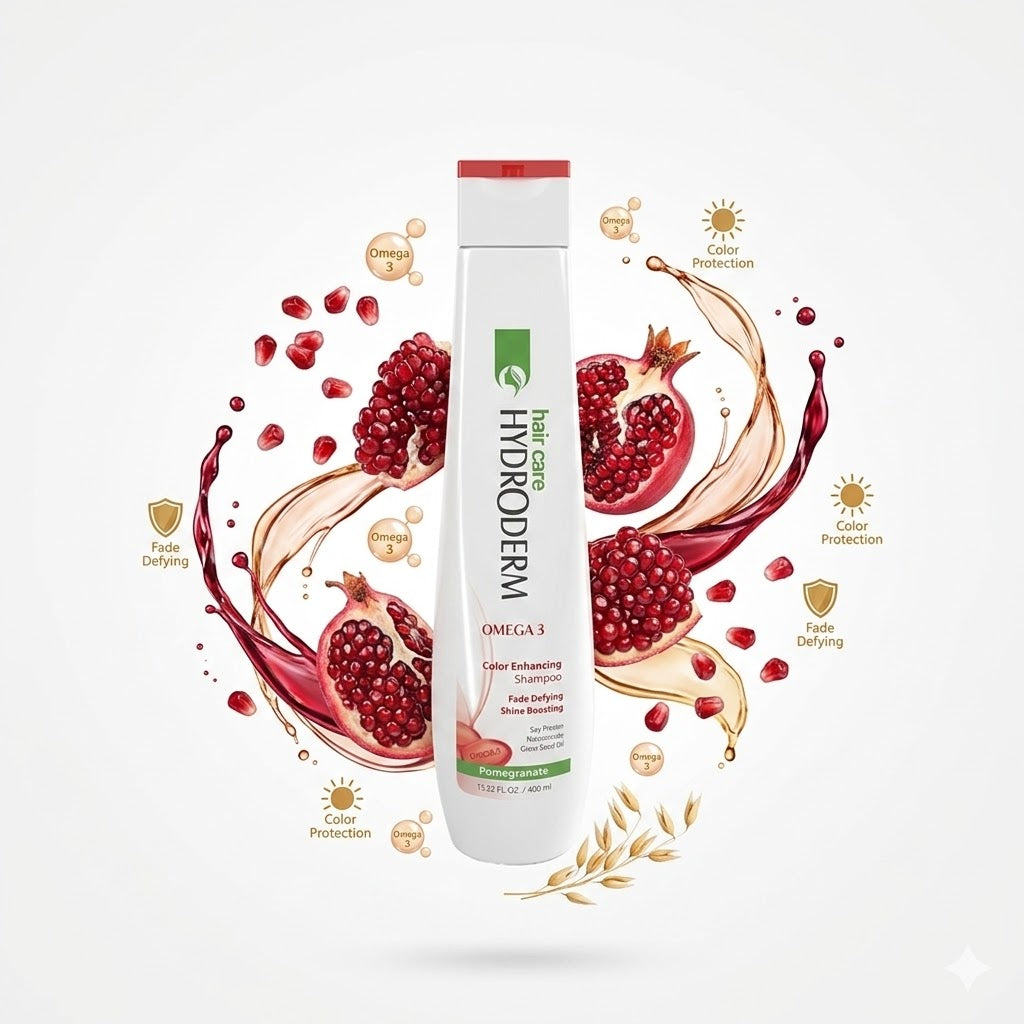 HYDRODERM Hair Color Stabilizing Shampoo - 400ml | هيدروديرم شامبو لتعزيز لون الشعر و الحفاظ عليه - 400 مل