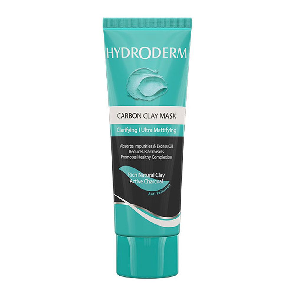 Hydroderm Carbon Clay Mask - 100ml | هيدروديرم قناع الكبرون و الفحم النشط للوجه - 100 مل
