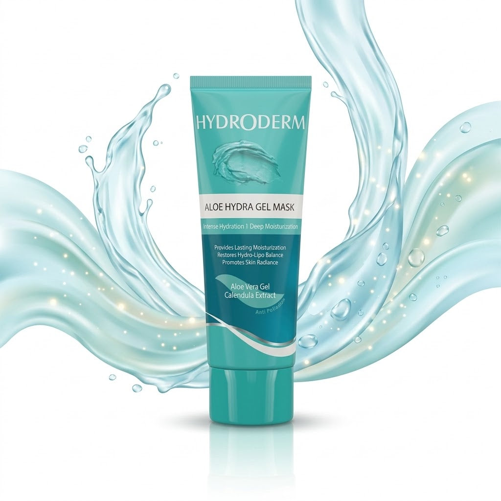 HYDRODERM Aloe Hydra Gel Mask - 100ml | هيدروديرم ماسك جل بالألوفيرا للوجه - 100 مل