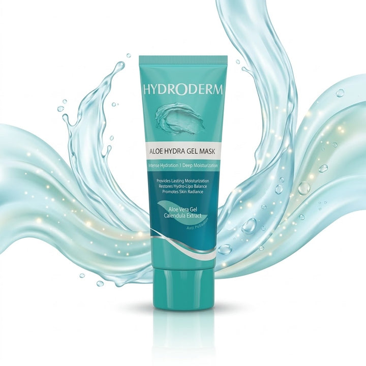 HYDRODERM Aloe Hydra Gel Mask - 100ml | هيدروديرم ماسك جل بالألوفيرا للوجه - 100 مل