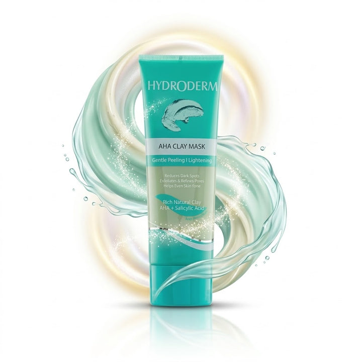 HYDRODERM exfoliating and skin lightening clay mask - 100ml | هيدروديرم ماسك الطين المقشر و المفتح للبشرة - 100 مل