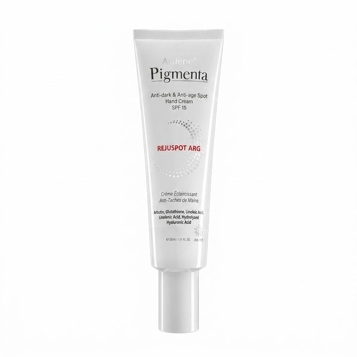 Ardene Pigmenta Hand Cream Spf15 - 30ml | اردن كريم مفتح لليدين مع عامل حماية من الشمس spf15 - 30 مل