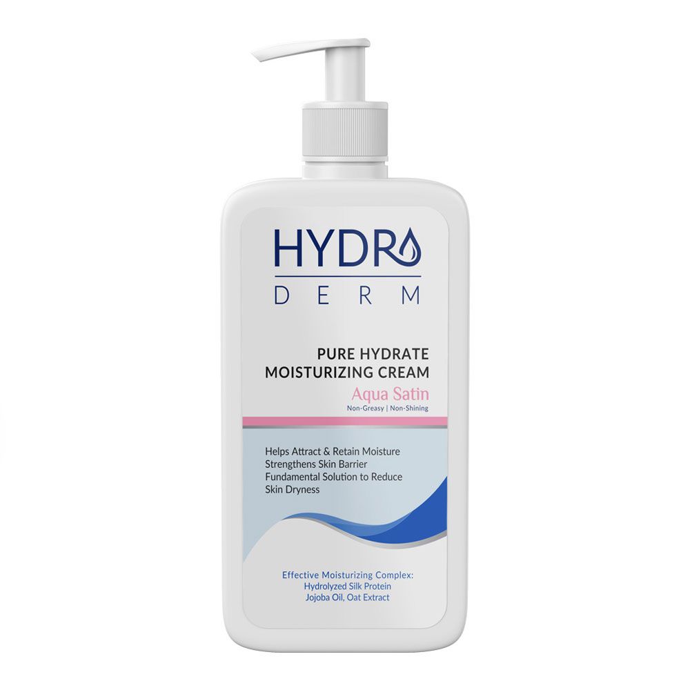 HYDRODERM Aqua Satin hand and face moisturizing cream - 500ml | هيدروديرم كريم مرطب للوجه و اليدين - 500 مل