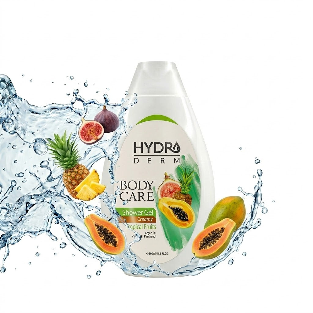 HYDRODERM Body Care Shower Gel Creamy - 500g | هيدروديرم جل استحمام كريمي - 500غ