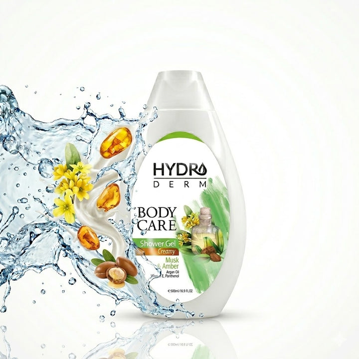 HYDRODERM Body Care Shower Gel Creamy - 500g | هيدروديرم جل استحمام كريمي - 500غ