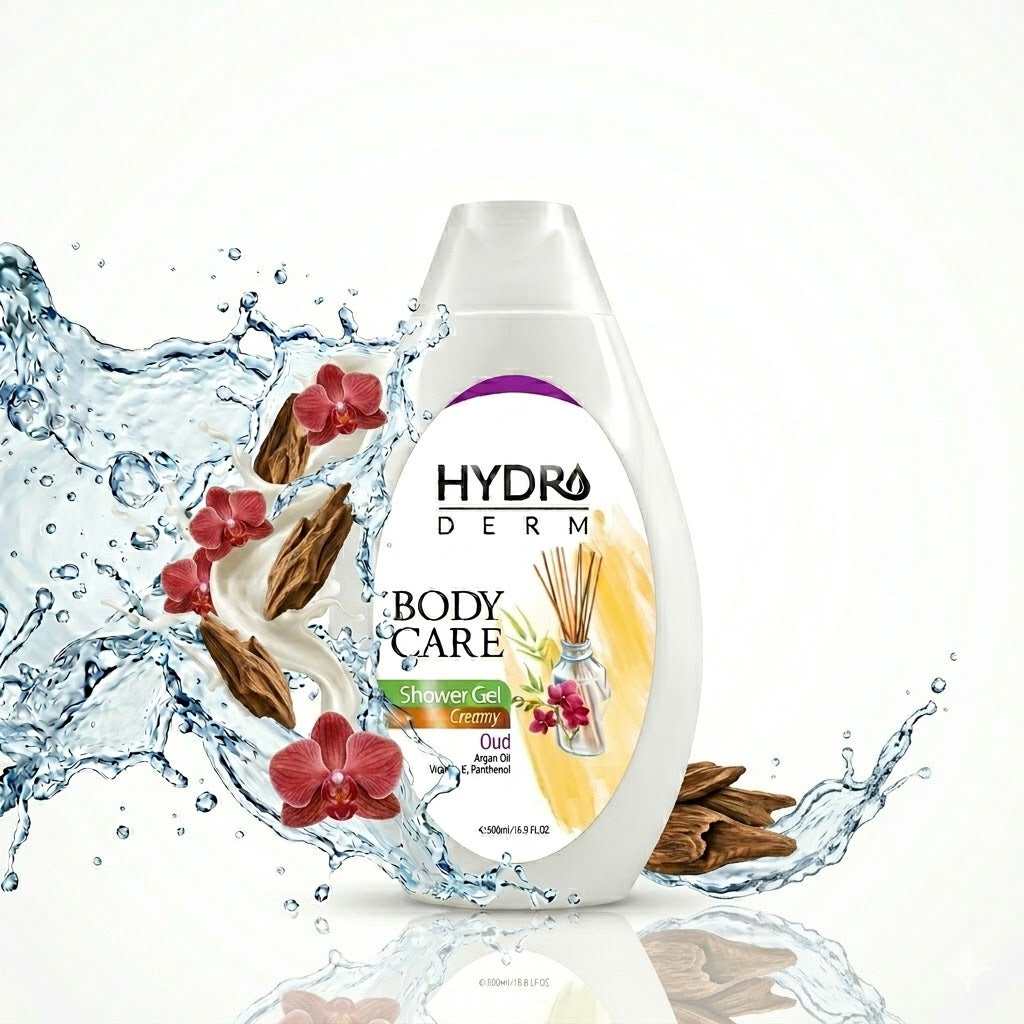 HYDRODERM Body Care Shower Gel Creamy - 500g | هيدروديرم جل استحمام كريمي - 500غ