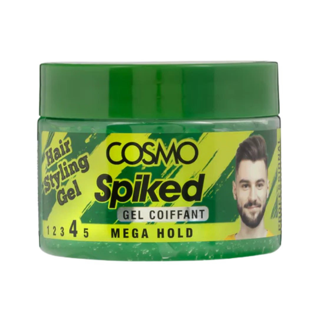 COSMO Mega Hold Spiked Hair Styling Gel - 300ml | كوزمو جل تصفيف الشعر للرجال - 300 مل