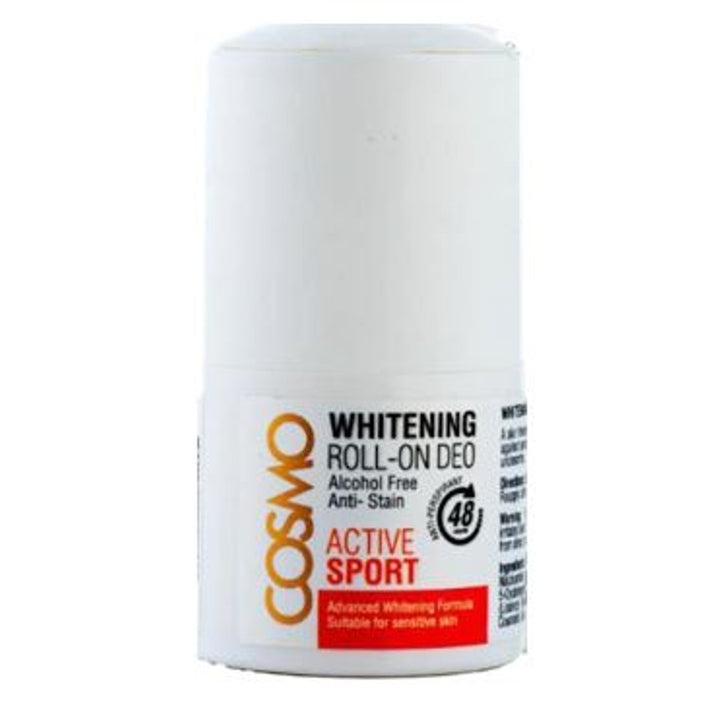 COSMO Active Sport Whitening Roll On Deo - 50ml | كوزمو مزيل تعرق رول اون - 50 مل