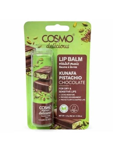 Cosmo Kunafa Pistachio Chocolate Lip Balm - 4.5g | كوس مو بلسم شفاه كنافة فستق بالشوكولاتة - 4.5غ #1