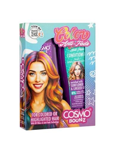 COSMO COSMETICS 2PCS SHAMP & COND ANTI FADE - 400ml | كوزمو كوزمتكس شامبو  400 مل