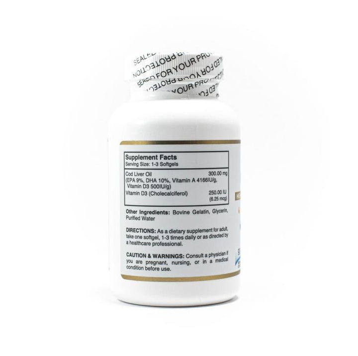 Viva Cod Liver Oil High Potency - 90 Softgels | فيفا زيت كبد الحوت - 90 سوفت جل
