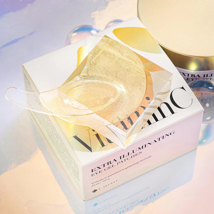 K-SECRET Extra Illuminating Eye Gel Patches VITAMIN C Pcs 60 - 102g | ك سيكريت ماسك جل تحت العين بالفيتامين سي - 60 قطعة 102 غ