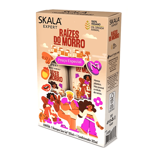 SKALA Kit Shampoo & Condicionador Raises do Morro - 325x200ml  | سكالا مجموعة العناية بالشعر شامبو وبلسم - 325*200 مل