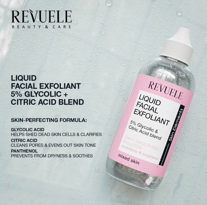 Revuele Delicate peeling for the face 5% mixture of glycolic and citric acid - 125ml مقشر لتفتيح وتنعيم الوجه