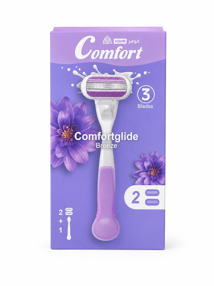 KOHR Comfort 3 Blades Comfortglide 2 +1 | كومفورت شفرات كومفورت جلايد بريق