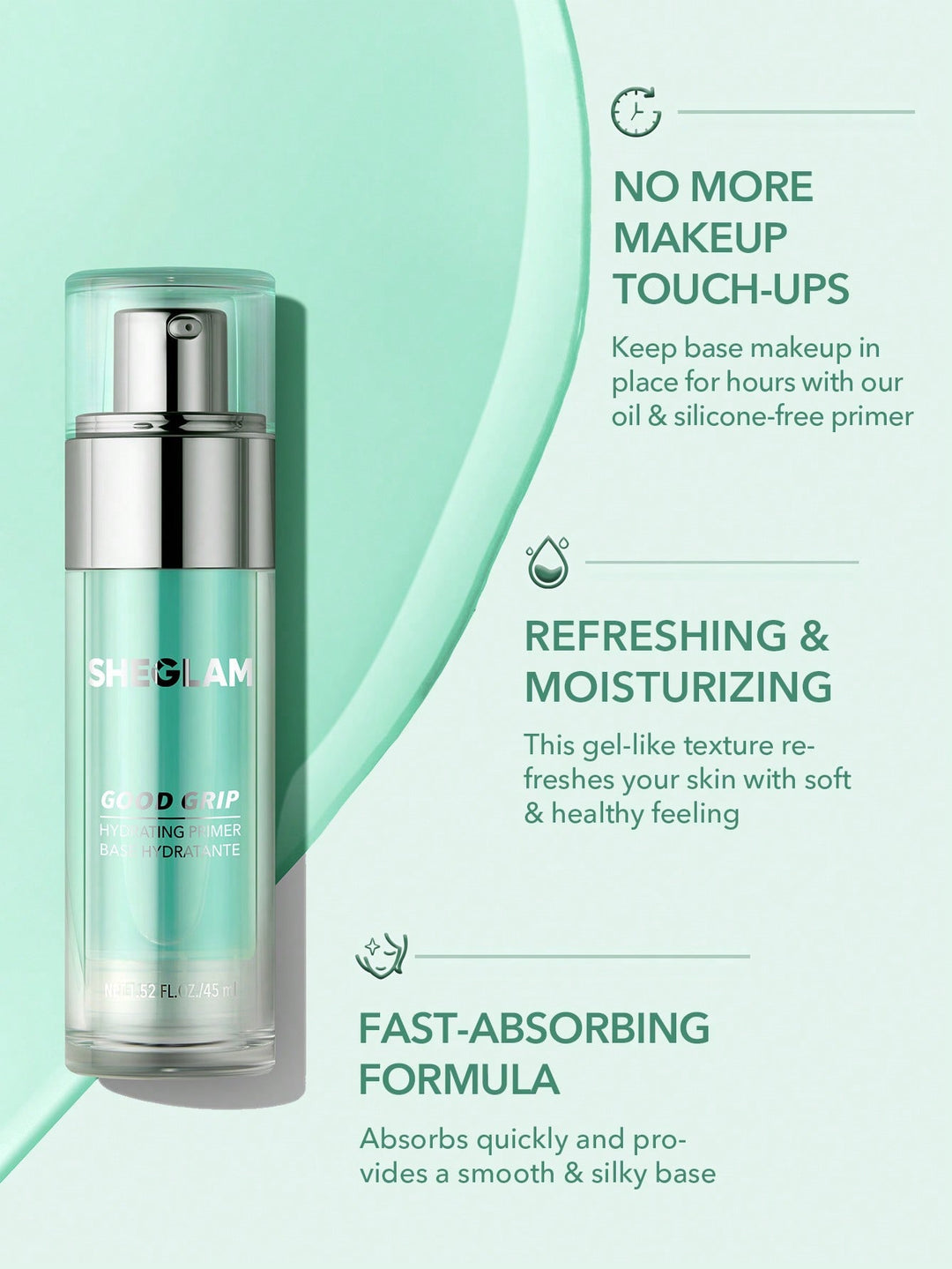 SHEGLAM Good Grip Hydrating Primer - 45ml | شيكلام برايمر مرطب - 45 مل