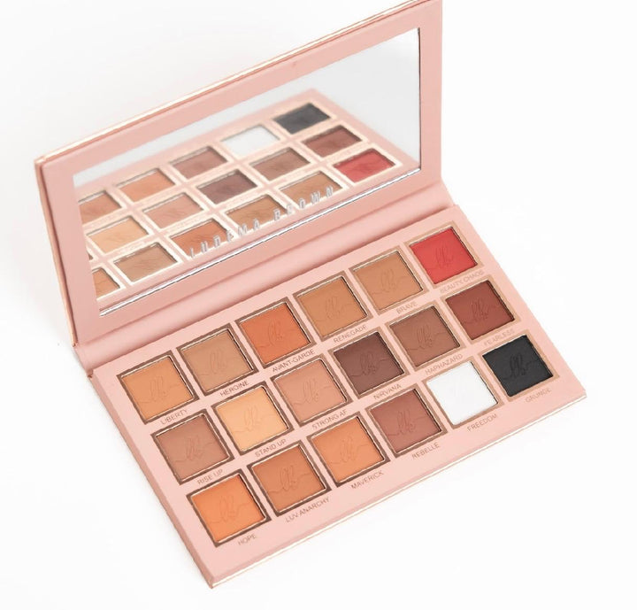 LUDEMA BROWN Face Palette 18 Color Eyeshadow - 18*1g | لوديما براون باليت ظلال عيون 18 لون - 1 غرام