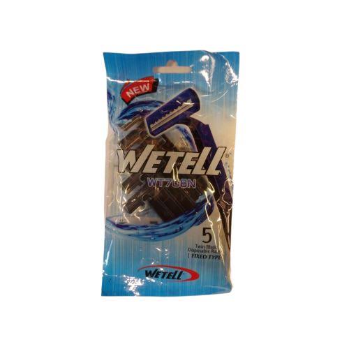 WETELL 5 Twin Blade Disposable Razors | ويتل شفرات حلاقة ثنائية للاستخدام مرة واحدة - 5 قطع