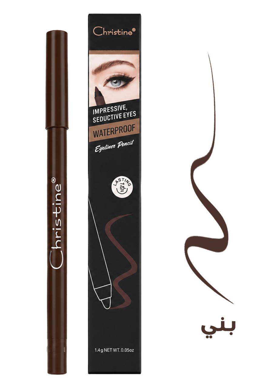 Christine Waterproof Eyeliner Pencil - 1.4g | كريستين قلم تحديد عيون مقاوم للماء - 1.4 غرام