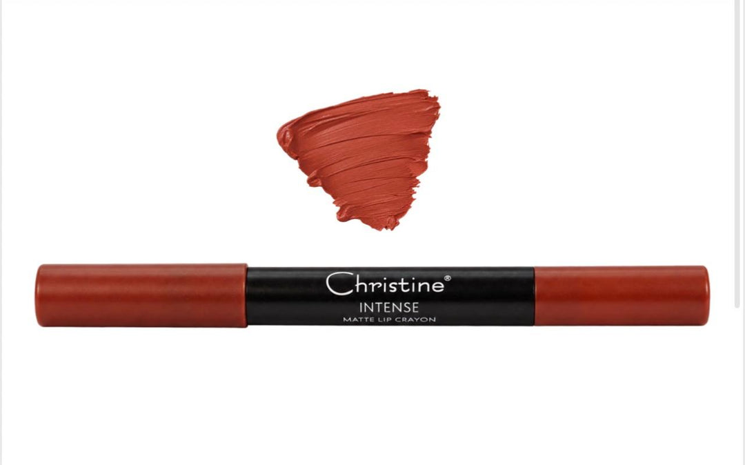 Christine Intense Matte Lip Crayon Long Lasting Wear - 3.0g | كريستين قلم شفاه مات- 3.0غ
