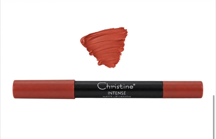 Christine Intense Matte Lip Crayon Long Lasting Wear - 3.0g | كريستين قلم شفاه مات- 3.0غ