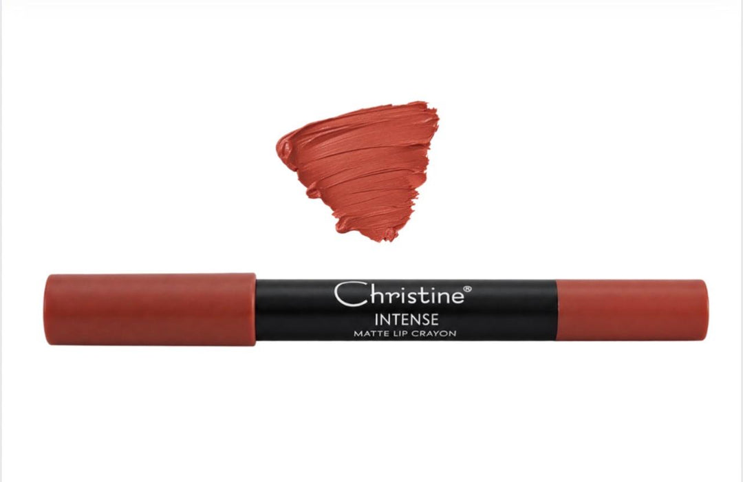 Christine Intense Matte Lip Crayon Long Lasting Wear - 3.0g | كريستين قلم شفاه مات- 3.0غ