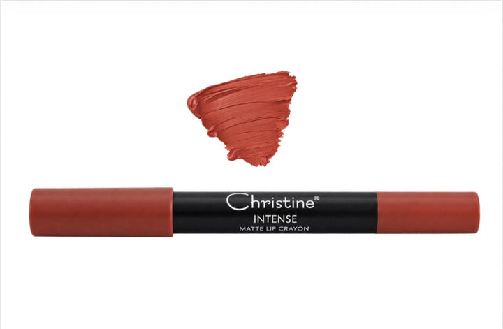 Christine Intense Matte Lip Crayon Long Lasting Wear - 3.0g | كريستين قلم شفاه مات- 3.0غ