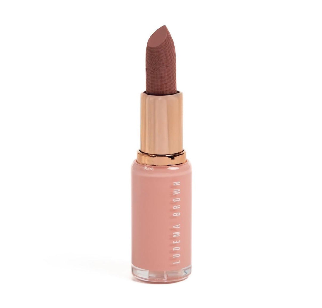 LUDEMA BROWN Matte Lipstick - 3.8 g | لوديما براون احمر شفاه مات - 3.8 غ