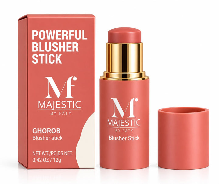 MAJESTIC BY FATY Powerful Blusher Stick - 12g | ماجيستك باي فاتي بلاش ستيك - 12غ