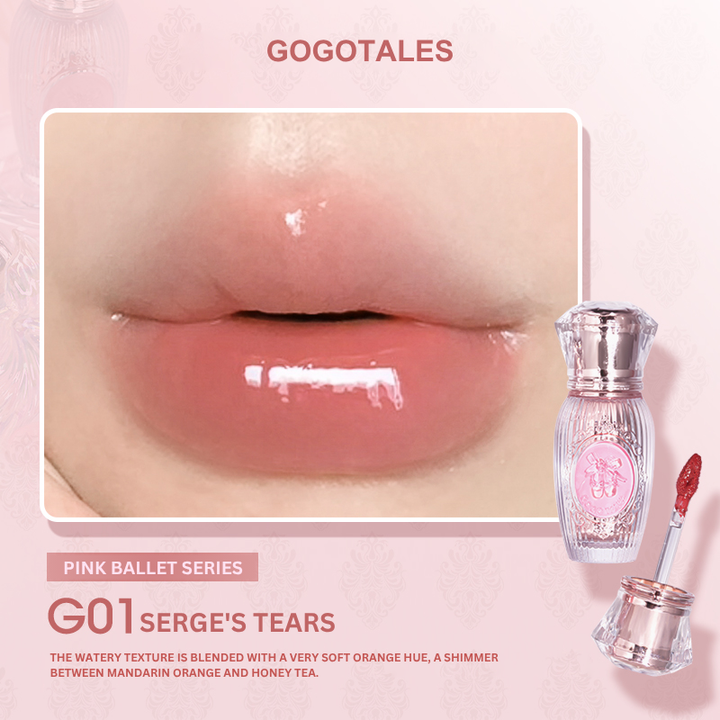 GOGO TALES Sweet Ballet Light Lip Glaze - 2.9g | غوغو تيلز ليب غليز لامع خفيف - 2.9 غ