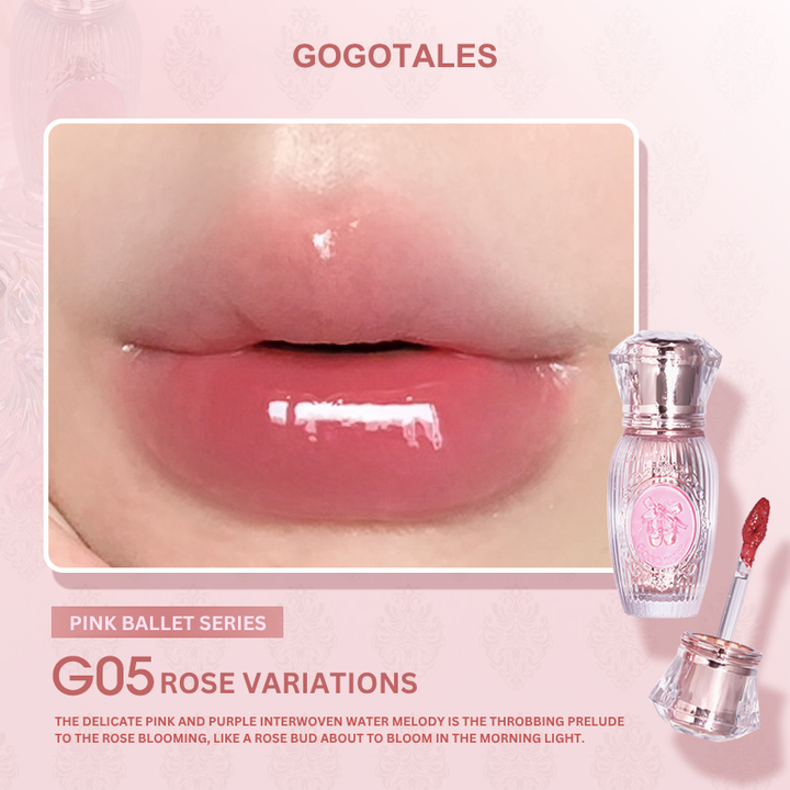 GOGO TALES Sweet Ballet Light Lip Glaze - 2.9g | غوغو تيلز ليب غليز لامع خفيف - 2.9 غ