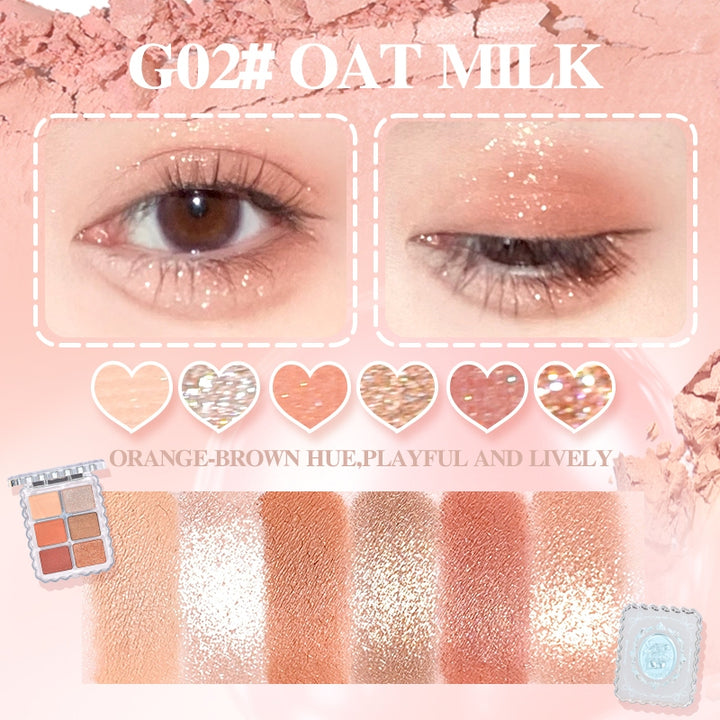 GOGO TALES Crystal Slipper Dreamy Eyeshadow Palette - 7.8g |جوجو تيلز باليت ظلال عيون- 7.8 غرام