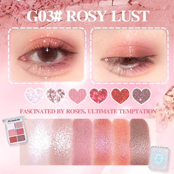 GOGO TALES Crystal Slipper Dreamy Eyeshadow Palette - 7.8g |جوجو تيلز باليت ظلال عيون- 7.8 غرام