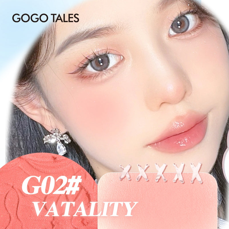 GOGO TALES Heartfelt Crystal Gentle Mist Blush Palettr - 4.5g | غوغو تيلز بلاشر - 4.5غ