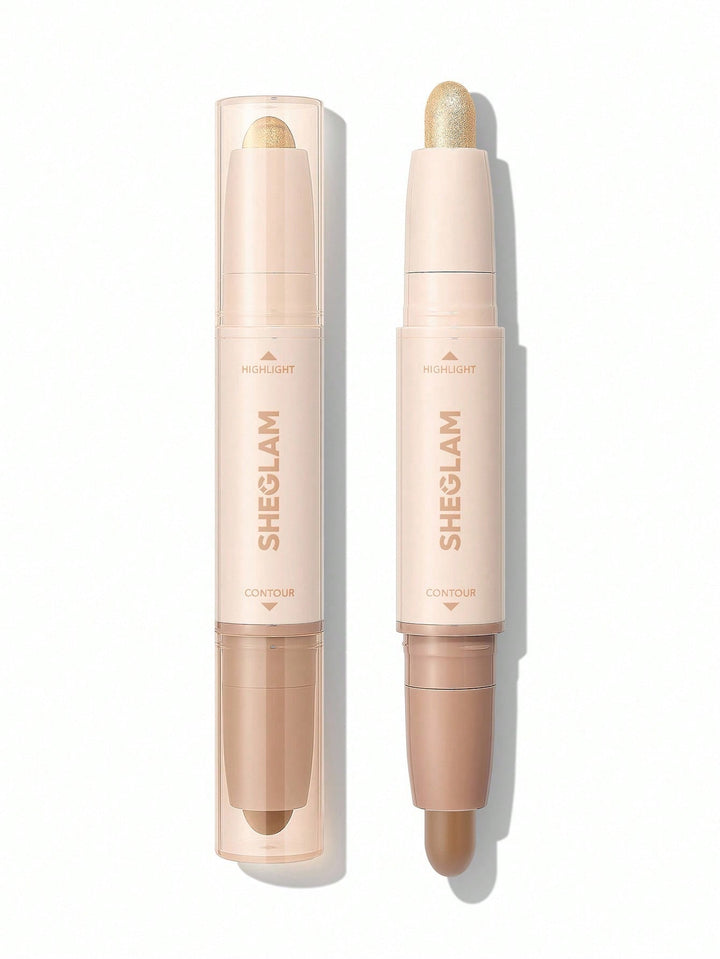 SHEGLAM 2-In-1 Contour & Highlight Stick - 3.2g| شيغلام - كونتور & هايلايتر ستيك -3.2 غرام